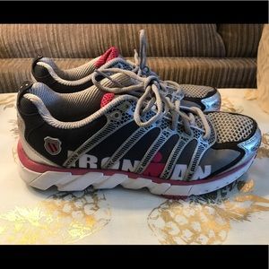 K Swiss Guideglide six 10 Silver, white and pink